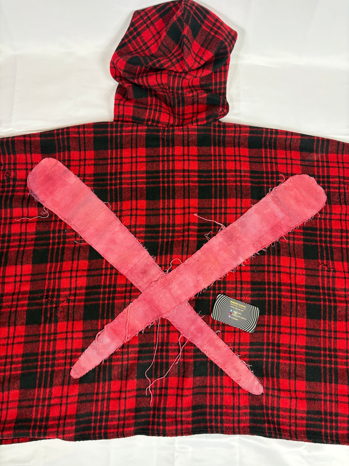 Dizeye Love Crazy Plaid Poncho