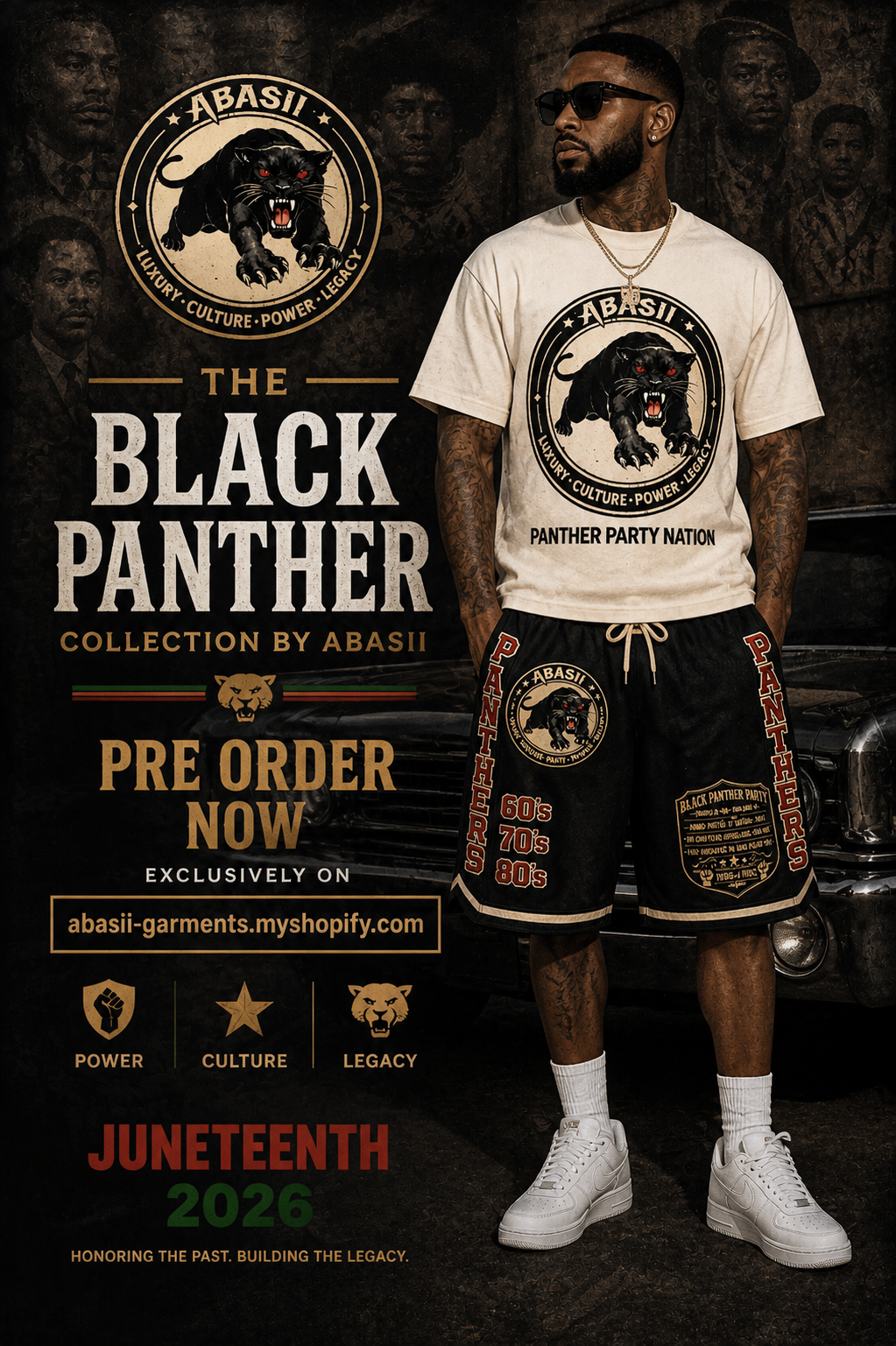 Panther Party Nation Shorts